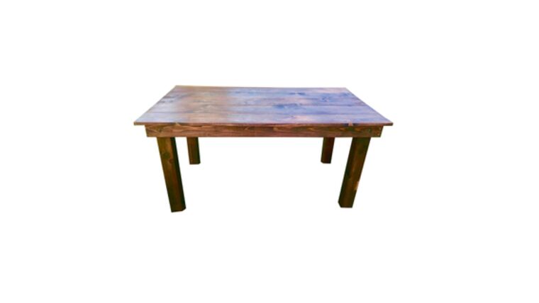 Farm Table – Rectangle – Rustic Honey Sweetheart Table | Rental
