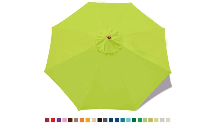 9′ Market Umbrella Kit – Lemon Green | Rental
