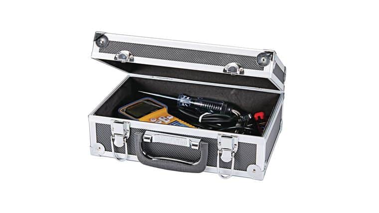 11.5″ x 7.5″ x 4.5″ Black Hard Aluminum Case | Rental