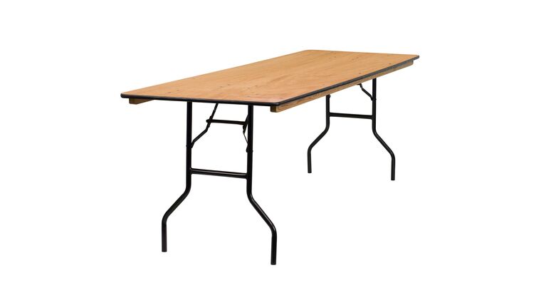 Banquet Table | Wood | Rectangle | 8′ x 24″ | Rental