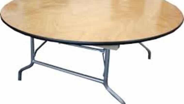 Banquet Table | Wood | Round | 48″ | Kids | Rental