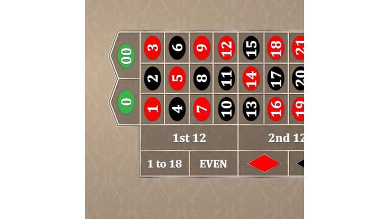 Roulette – 8′ Casino Gaming Table Kit – Tan | Rental