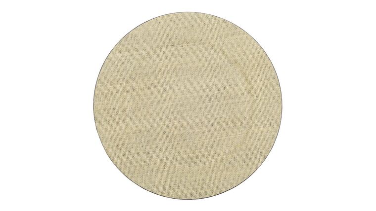 Charger Plate | Natural Burlap Cloth – Khaki | Rental