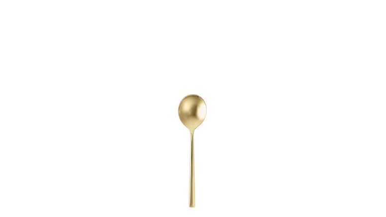 Arezzo Brushed Gold Bouillon Spoon | Rental