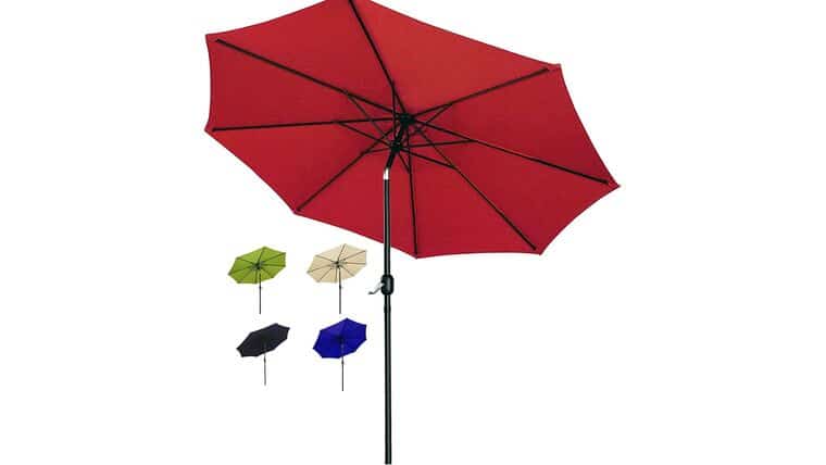 9ft Market Umbrella Kit – Dark Red | Rental