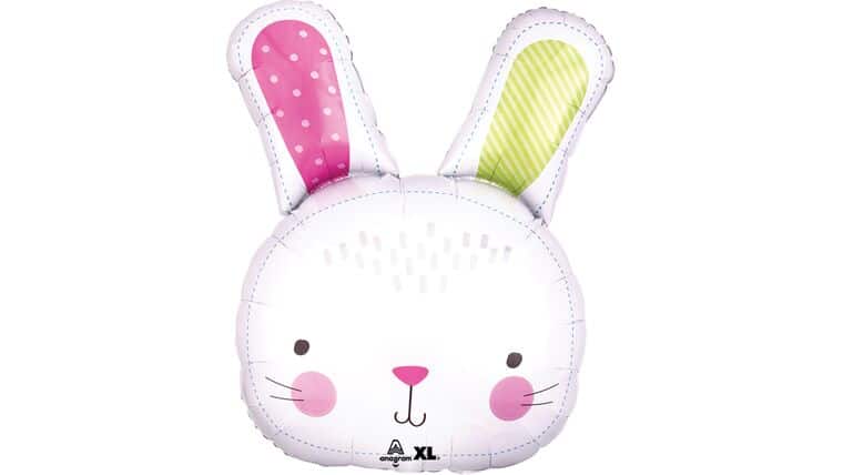 37″ Easter Hello Bunny Anagram Balloon | Purchase
