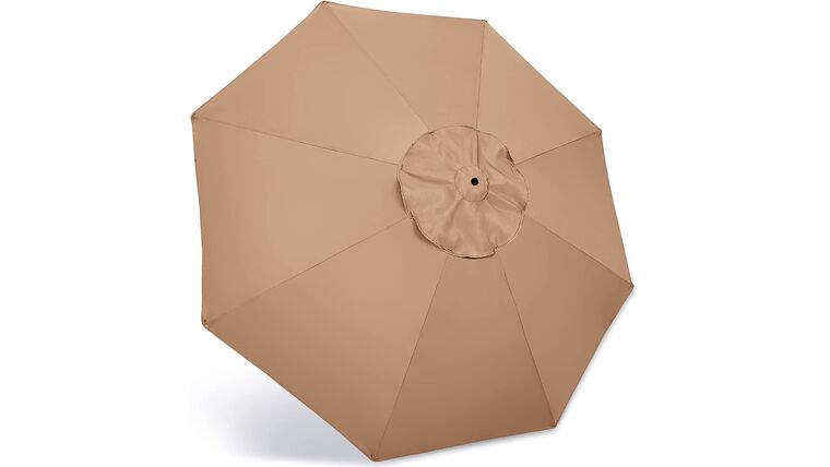 9′ Market Umbrella Kit – Khaki | Rental