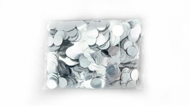 1″ Silver Metallic Circles | Purchase