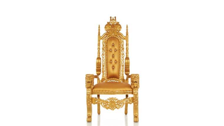 King David Lion Throne Chair Gold / Gold | Rental King David Lion Throne Chair Gold / Gold | Rental