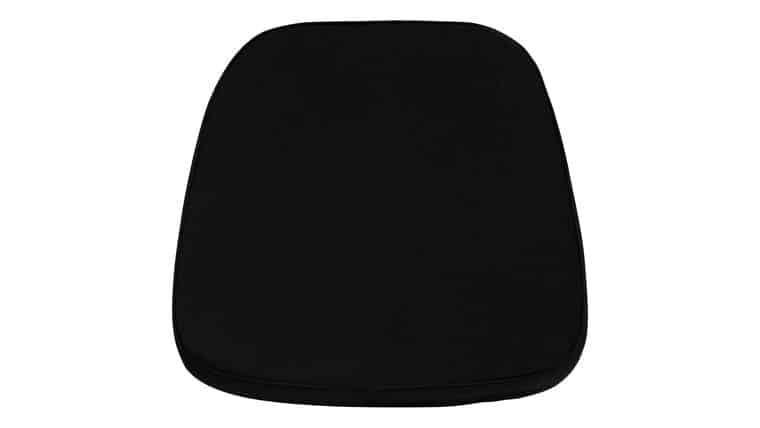 Chair Pad – Soft Black Fabric Chiavari Chair w/Ties Cushion | Rental