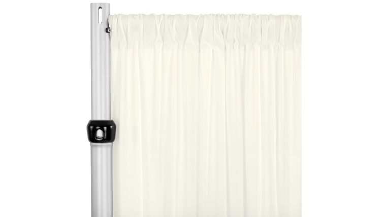 Spandex 4-way Stretch Drape Curtain 12ft H x 60″ W – Ivory | Rental