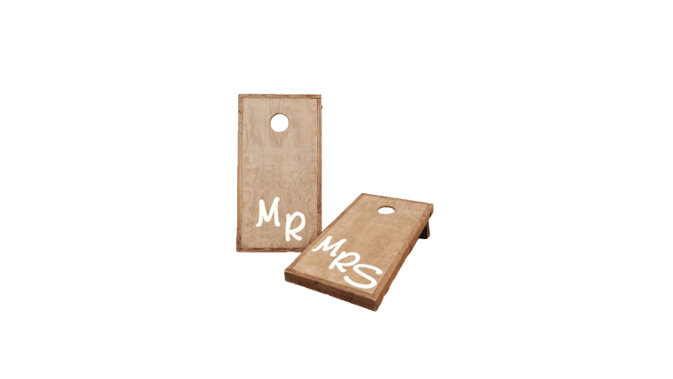 Mr & Mrs Cornhole Game | Rental