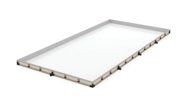 24′ x 48′ Munro Grid Portable Ice Hockey Rink Kit with Liner and Puckboards | Rental