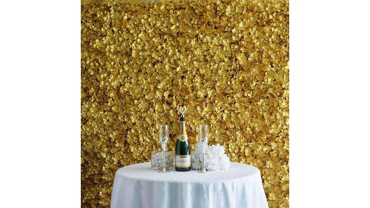 Flower Wall – UV Protected Gold Hydrangea Flower Wall Mat Panel | Rental Flower Wall – UV Protected Gold Hydrangea Flower Wall Mat Panel | Rental