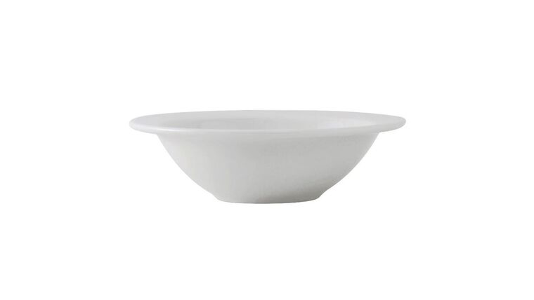 Alaska Bright White Round Wide Rim Rolled Edge Grapefruit Bowl – 9.5 Oz. | Rental