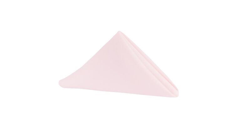 Polyester | 20″ x 20″ Pastel Pink Napkin | Rental
