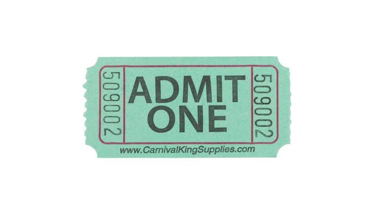 Green Stock Roll Tickets (Single Roll – 2,000 Tickets) | Rental