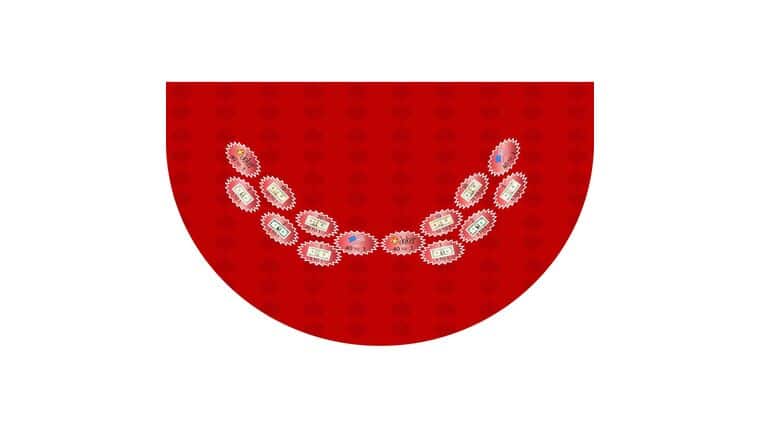 Money Wheel – 6′ Red Money Wheel Casino Game Kit | Rental
