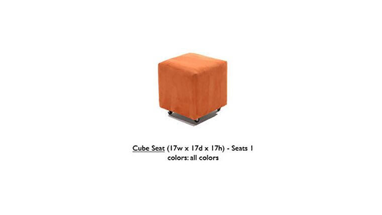 Cube Seat – Orange | Rental Cube Seat – Orange | Rental