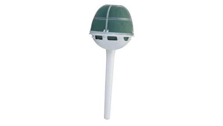 Oasis Green Wedding Belle Bouquet Holders – Large Straight Handle Rental | Rental