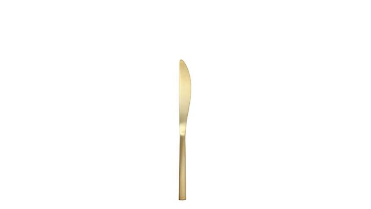 Arezzo Brushed Gold SH Table Knife | Rental