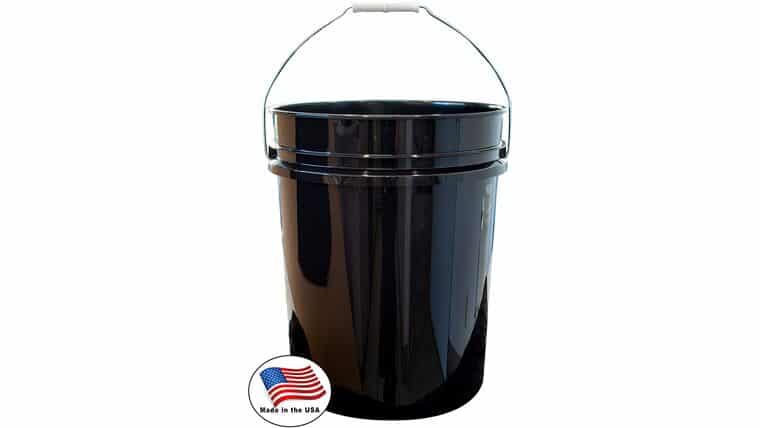 5 Gallon Black Plastic Bucket | Rental