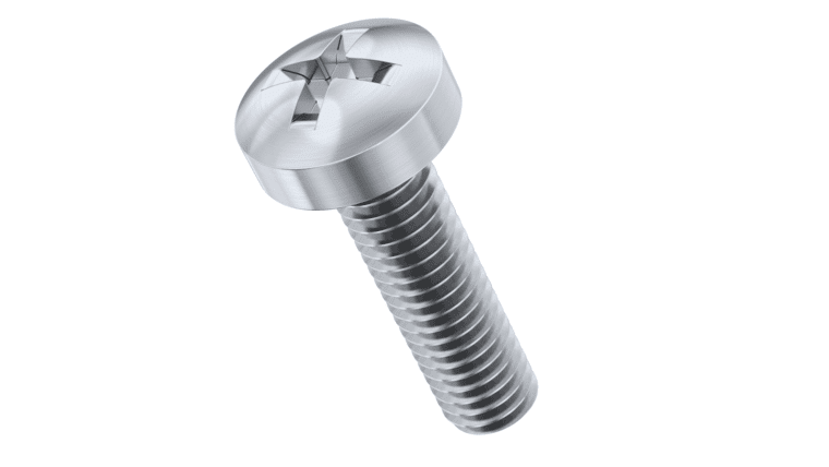 M6-1.0 mm x 10 mm Pan Head Phillips Machine Screw – Stainless | Rental