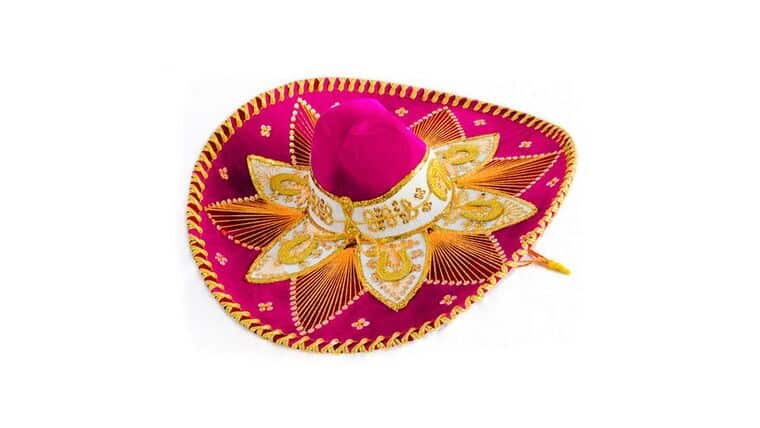 Mariachi Sombrero – Hot Pink & Gold | Rental