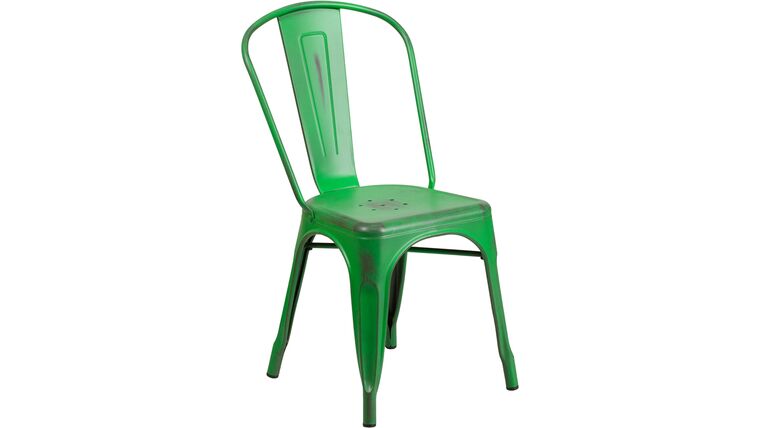 Bistro Chair – Distressed Green | Rental