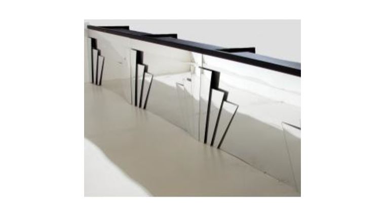 6′ Art Deco Mirrored Bar | Rental