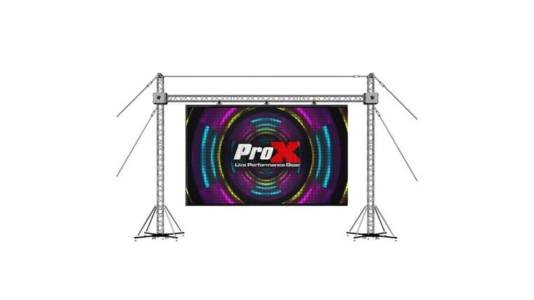 LED Screen Display Panel Video Fly Wall Truss Ground Support System 30’W x 23’H Outdoor w/ Hoist | Rental