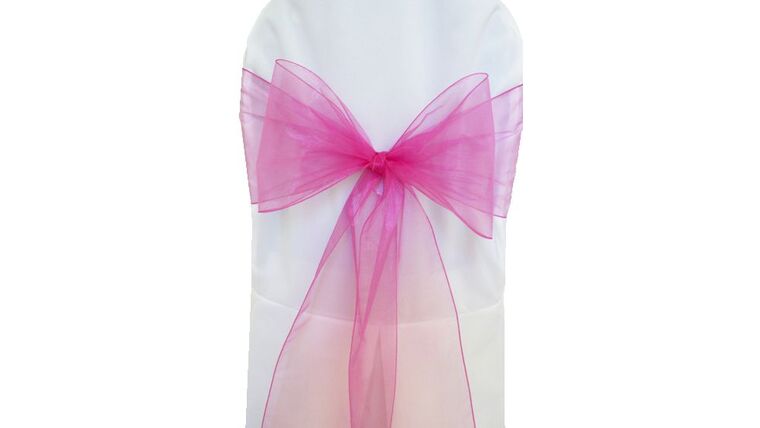 8″ x 108″ Organza Sash – Magenta | Rental