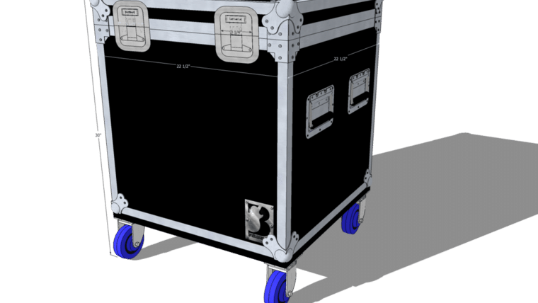 30″ x 30″ Carpeted Road Case | Rental