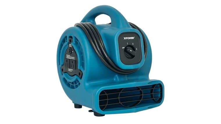 Air Fan – XPOWER 1/8-HP 600-CFM Centrifugal Daisy Chain Compatible Blower Fan | Rental