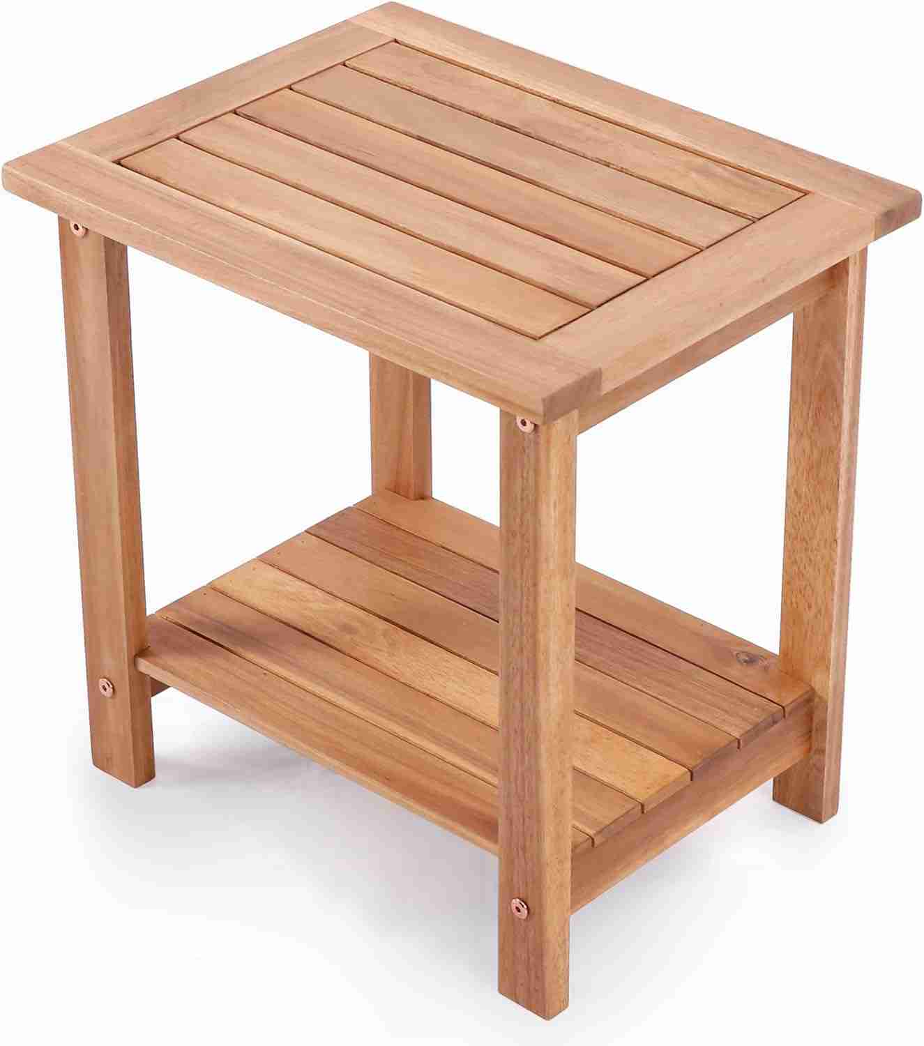 Double Adirondack Side Table | Natural | Rental