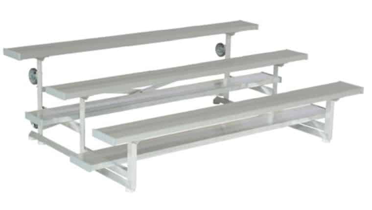 2 Row Tip N Roll Portable Aluminum Bleacher (Seats 20) 15′ | Rental