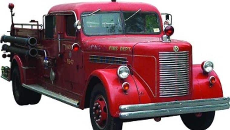 Classic Closed Cab Fire Truck | Rental