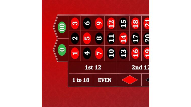 Roulette – 8′ Casino Gaming Table Kit – Red | Rental