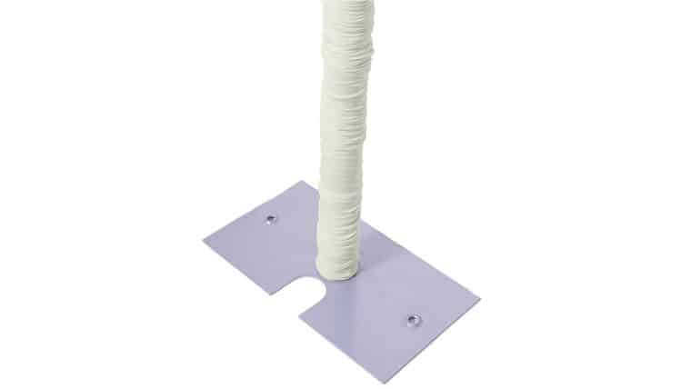 10′ x 1.5″ Spandex Pole Cover – Bone | Rental