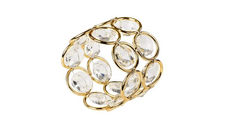 Napkin Ring Crystal – Gold | Rental Napkin Ring Crystal – Gold | Rental
