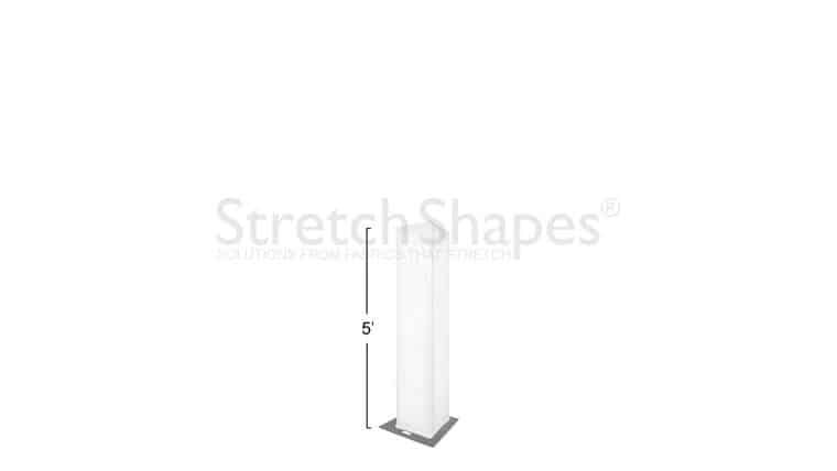 5′ White Spandex Truss Sleeve Cover | Rental