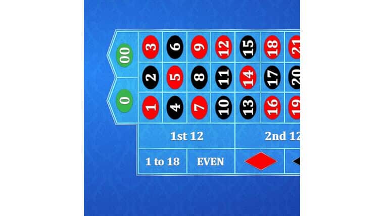 Roulette – 8′ Casino Gaming Table Kit – Dark Blue | Rental