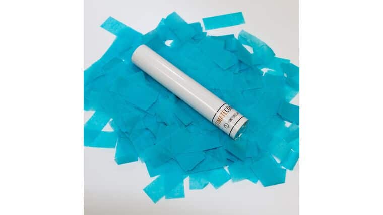 6″ Teal Tissue Flick Stick | Rental