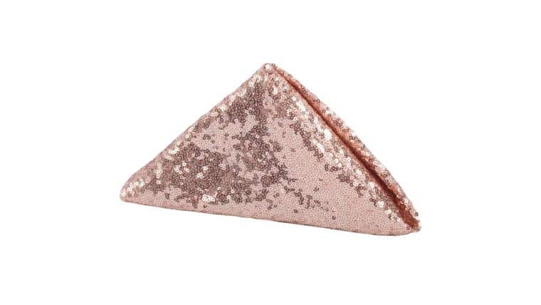 Glitz Sequin Napkin 20″x20″ – Blush/Rose Gold | Rental