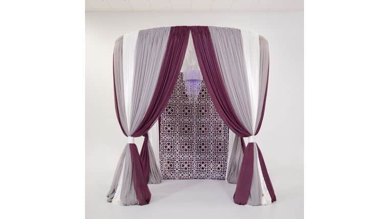 Mandap – 10′ Round Canopy Backdrop | Rental