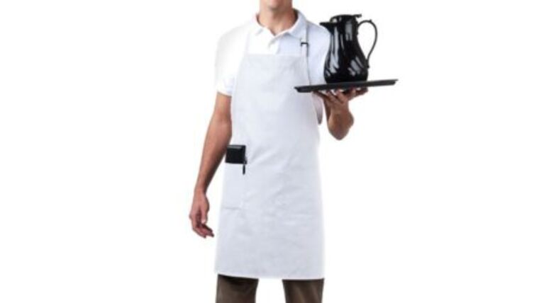 Full Length Bib Apron – White | Rental