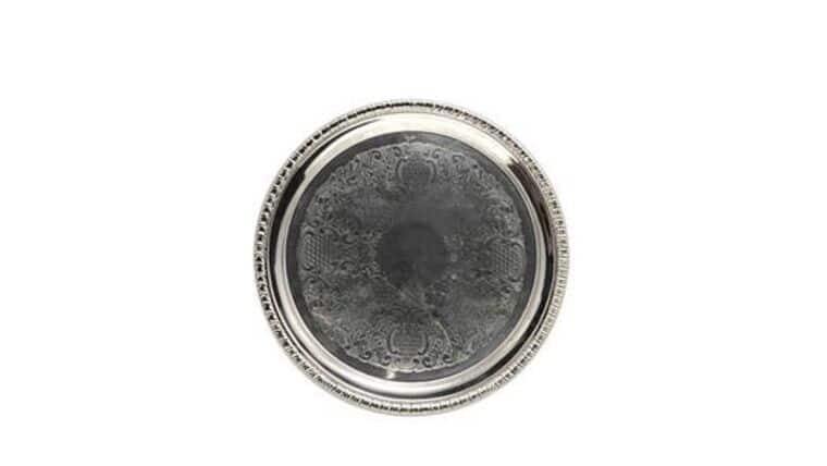 14″ Round Gadroon Tray | Rental