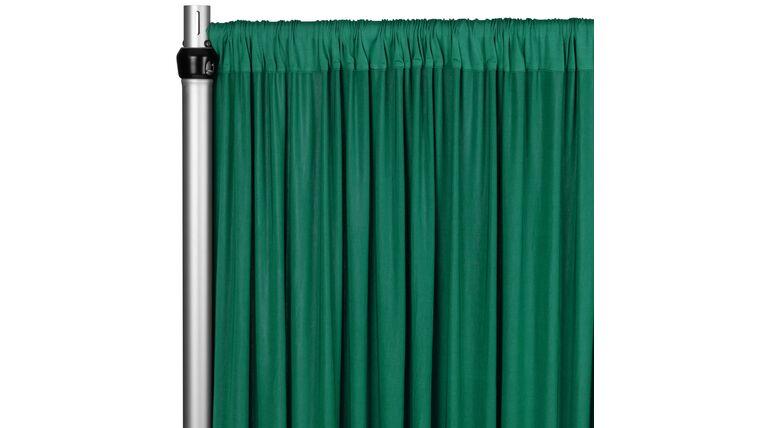 Spandex 4-way Stretch Drape Curtain 10ft H x 60″ W – Emerald Green | Rental