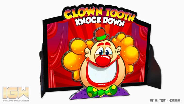 Clown Tooth Knock Down Game | Rental