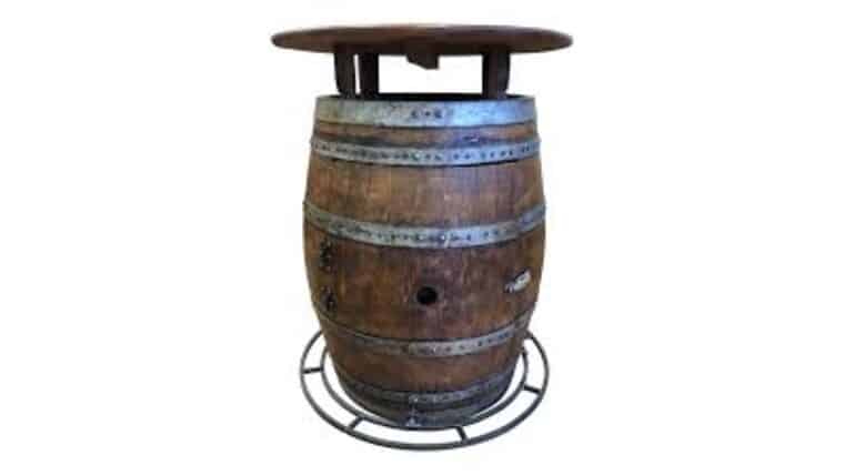 Cocktail Table – French Wine Barrel Bistro Table | Rental